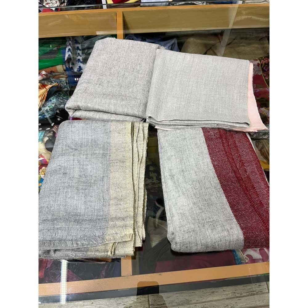 4 Adet Kaşmir&10 Adet Düz İpek Şal&6 Adet Çift Taraflı Şal