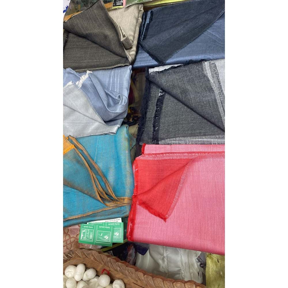 4 Adet Kaşmir&10 Adet Düz İpek Şal&6 Adet Çift Taraflı Şal