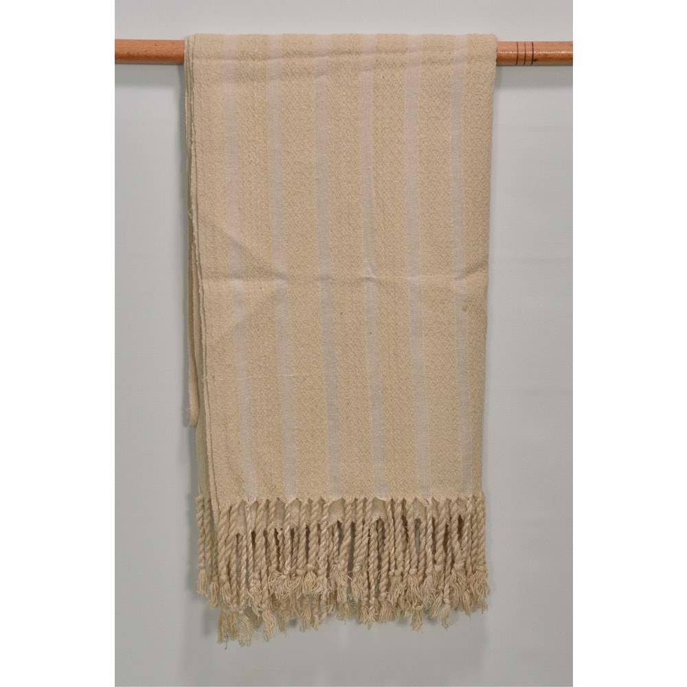 El Dokuması Kadın Ham İpek Şal