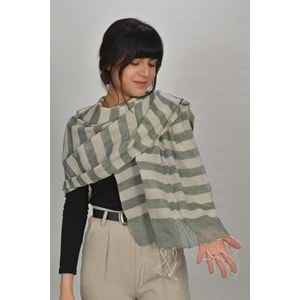 El Dokuması Kadın Ham İpek Şal